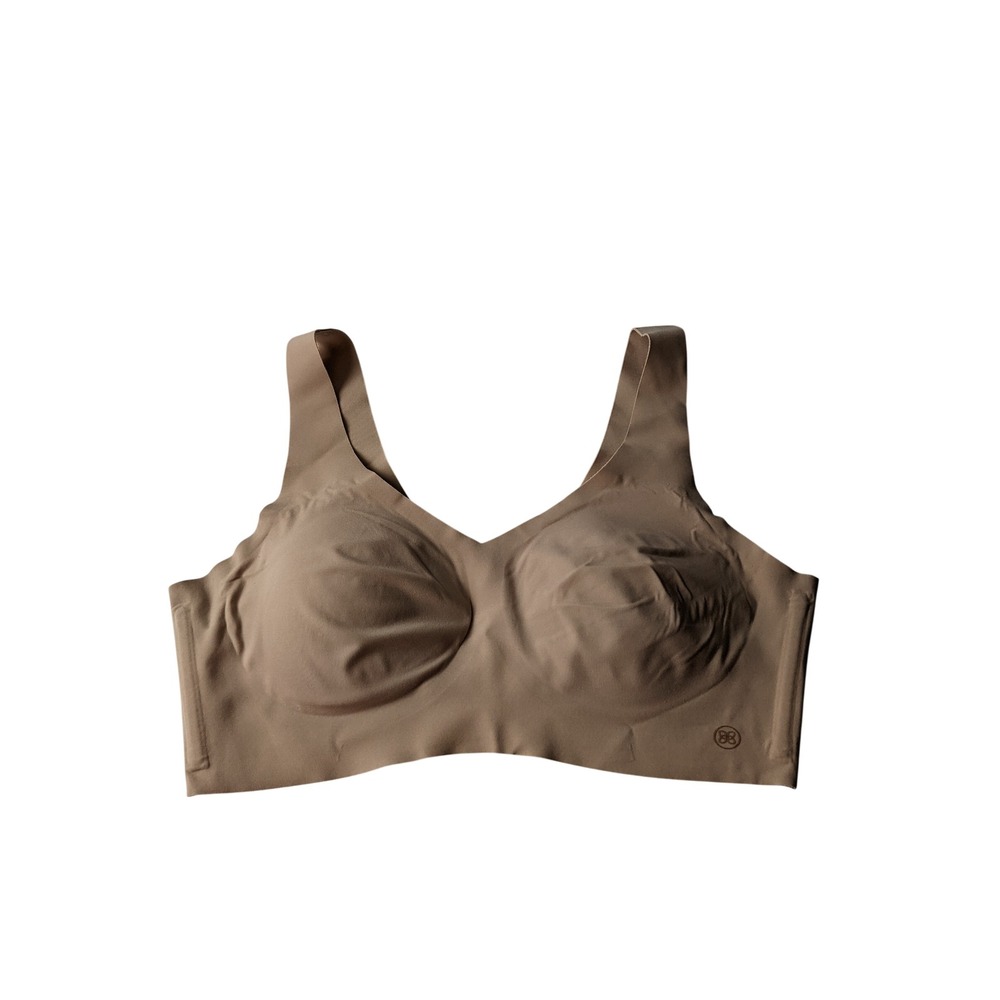 Honeylove Crossover Bra Tan Nude Wireless Seamless Bralette Women Size Medium M